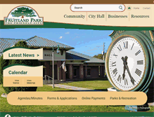 Tablet Screenshot of fruitlandpark.org